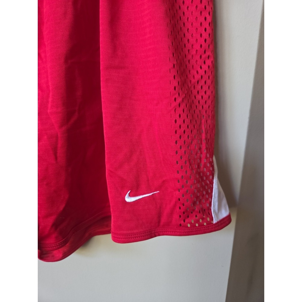 Vintage Nike Basketball Shorts Nike Team Shorts Red White Mesh Sides Mens XL - Picture 8 of 16